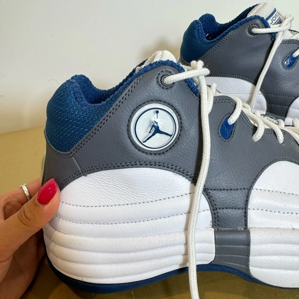 NIKE AIR JORDAN JUMPMAN TEAM 1 WHITE/FRENCH BLUE-FLINT GREY- Size‎ 11.5